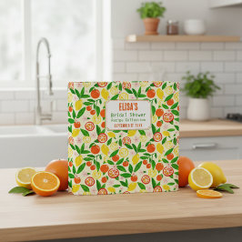 Hochzeitsdusche-Rezeptbuch mit Zitrus-Motiv - INDI 2,5 Cm Ordner