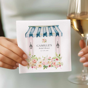 Hochzeitsdusche Servietten Blumen Garten
