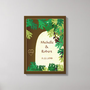 Hochzeitseiche Tree Maßgeschneiderte Leinwand