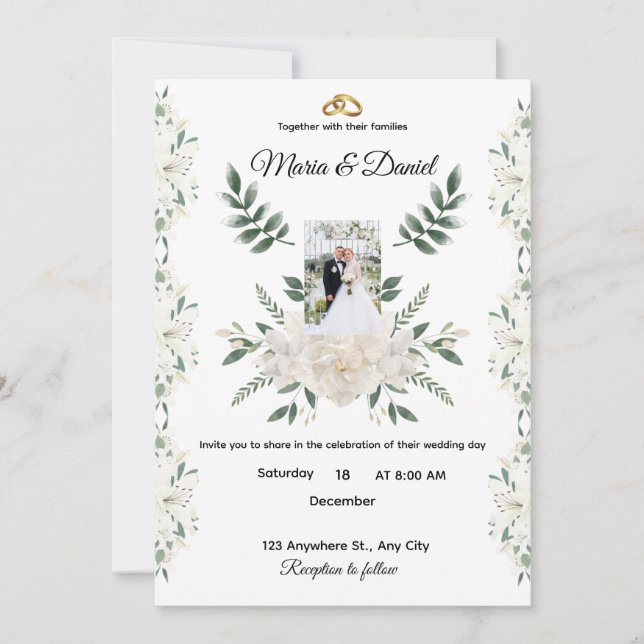 Hochzeitseinladung (Vorderseite)