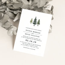 Hochzeitseinladung bei Tall Pines
