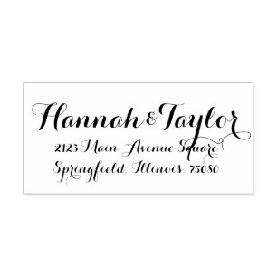Hochzeitseinladung Briefmarke * Moderne Klassik* Permastempel