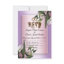 Hochzeitseinladung calla lilies UAWG