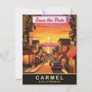 Hochzeitseinladung Carmel by the Sea Kalifornien Save The Date