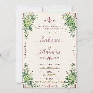 Hochzeitseinladung Dankeskarte