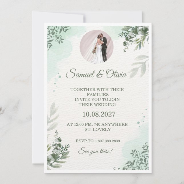 Hochzeitseinladung Einladung (Vorderseite)