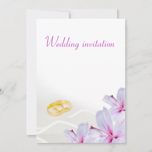 Hochzeitseinladung Einladung (Vorderseite)