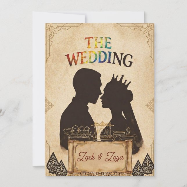 Hochzeitseinladung  einladung (Vorderseite)