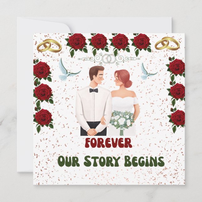 Hochzeitseinladung Einladung (Vorderseite)