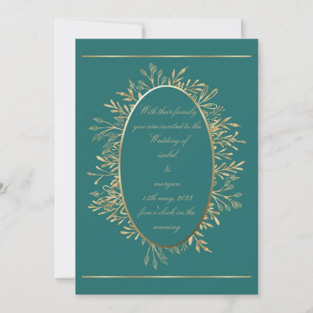 Hochzeitseinladung Einladung (Vorderseite)