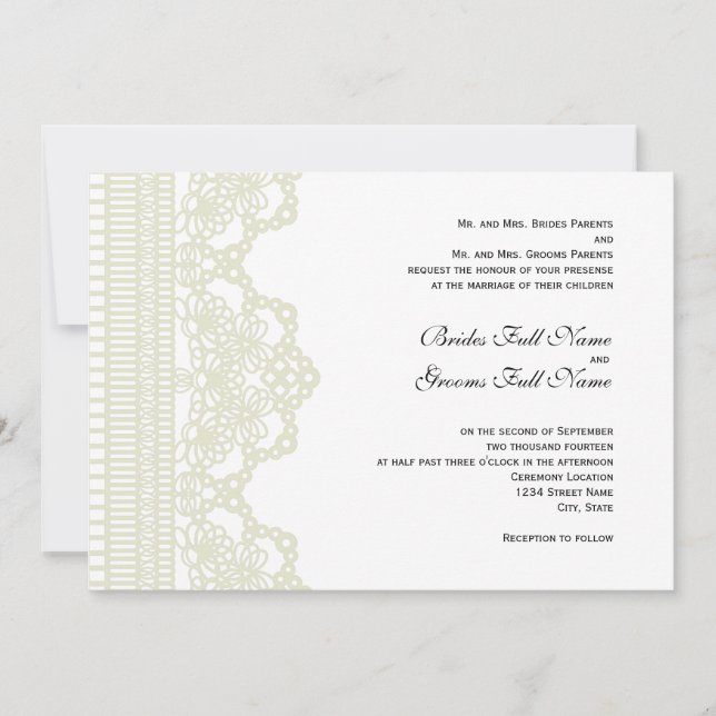 Hochzeitseinladung Einladung (Vorderseite)