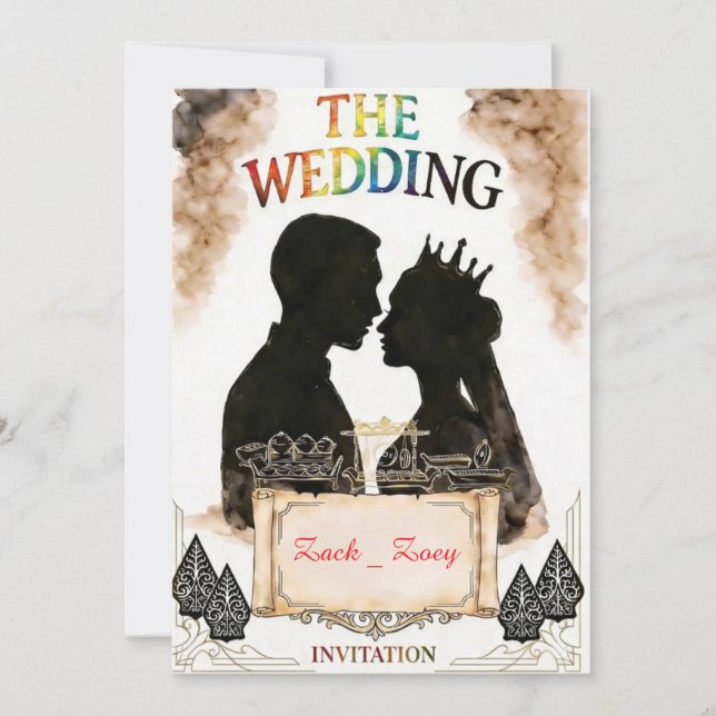 Hochzeitseinladung  einladung (Vorderseite)