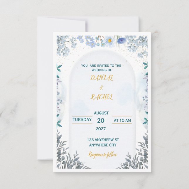 Hochzeitseinladung Einladung (Vorderseite)