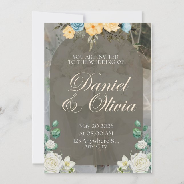 Hochzeitseinladung Einladung (Vorderseite)