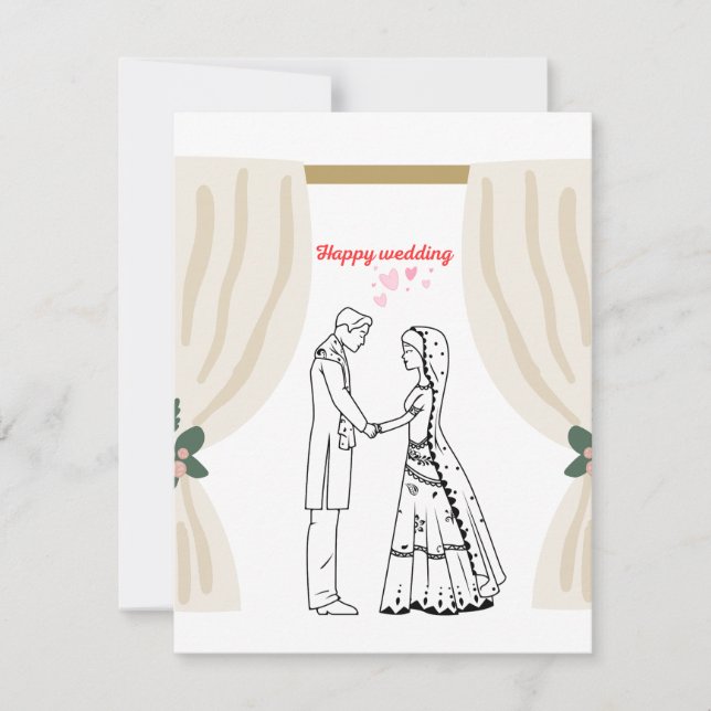 Hochzeitseinladung  einladung (Vorderseite)