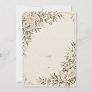 Hochzeitseinladung Elegant Europäische Botanik  Einladung