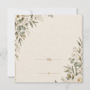 Hochzeitseinladung Elegant Europäische Botanik  Einladung