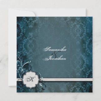 Hochzeitseinladung Eleganter Vintager Monogramm Da Einladung