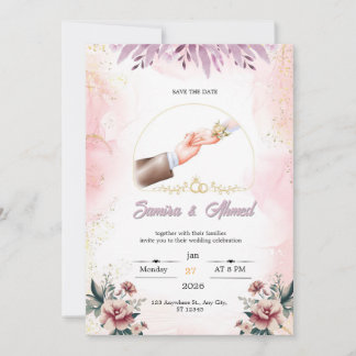 Hochzeitseinladung  feiertagskarte