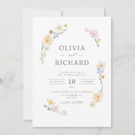 Hochzeitseinladung Floral Elegant  Einladung