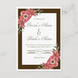 Hochzeitseinladung Florale Eleganz Einladung