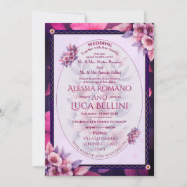 Hochzeitseinladung Florale Eleganz Minimalistisch Einladung