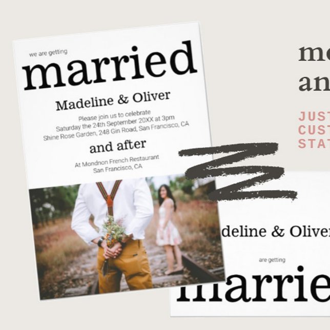 Hochzeitseinladung Foto Moderne schicke Einladung (Von Creator hochgeladen)