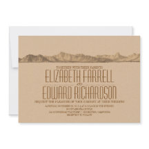 Hochzeitseinladung für Berge