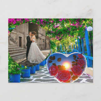 Hochzeitseinladung für eine gute Nacht. Postkarte