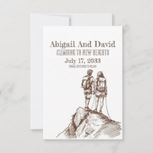 Hochzeitseinladung für Kletterer - Datum speichern Save The Date