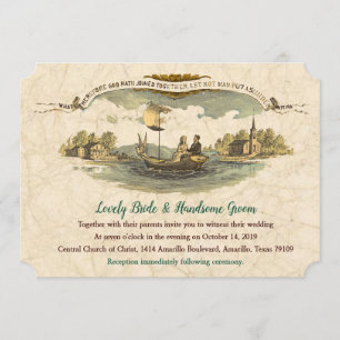 Hochzeitseinladung für Vintage-Boot-Liebhaber Einladung