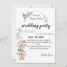 Hochzeitseinladung, Hochzeitseinladungskarte