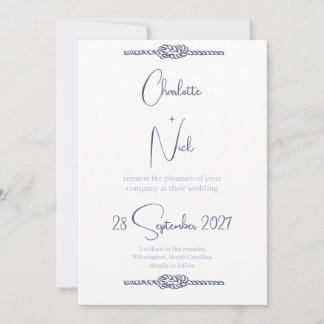 Hochzeitseinladung im maritimen Stil Einladung