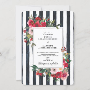 Hochzeitseinladung in Caviar-Schwarz Einladung