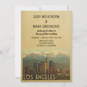 Hochzeitseinladung Los Angeles Vintage Mitte des J Einladung