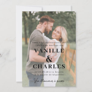 Hochzeitseinladung mit Foto Einladung