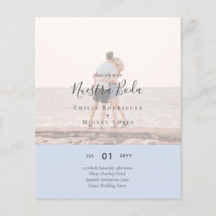 Hochzeitseinladung mit Fotoüberlagerung Flyer