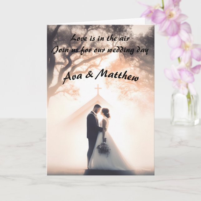 Hochzeitseinladung mit Stil und Eleganz Karte (Orchidee)