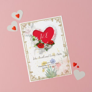 Hochzeitseinladung mit UAwg on Back Einladung