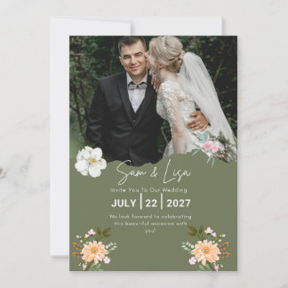 Hochzeitseinladung nach Maß – Elegantes Florales P Einladung