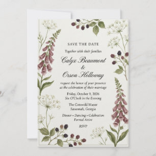 Hochzeitseinladung, rosafarbene Rosenhochzeit, Lav Einladung