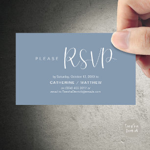 Hochzeitseinladung RSVP-Erinnerung, Modern Minimal Begleitkarte