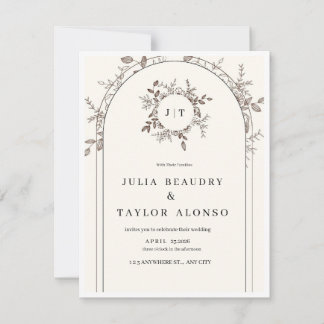 HOCHZEITSEINLADUNG RSVP KARTE