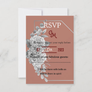 Hochzeitseinladung RSVP Karte