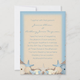 Hochzeitseinladung Schöne Tropical Beach Muscheln Einladung
