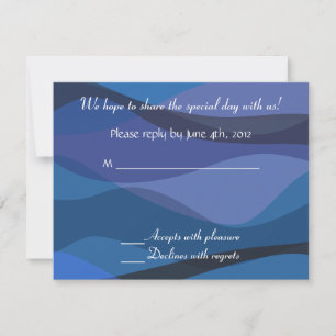 Hochzeitseinladung Strand Antwort unter Sternen