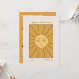 Hochzeitseinladung Vintage Sun Einladung