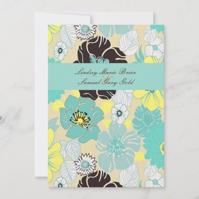 Hochzeitseinladungen ~ Blumenmotive Einladung