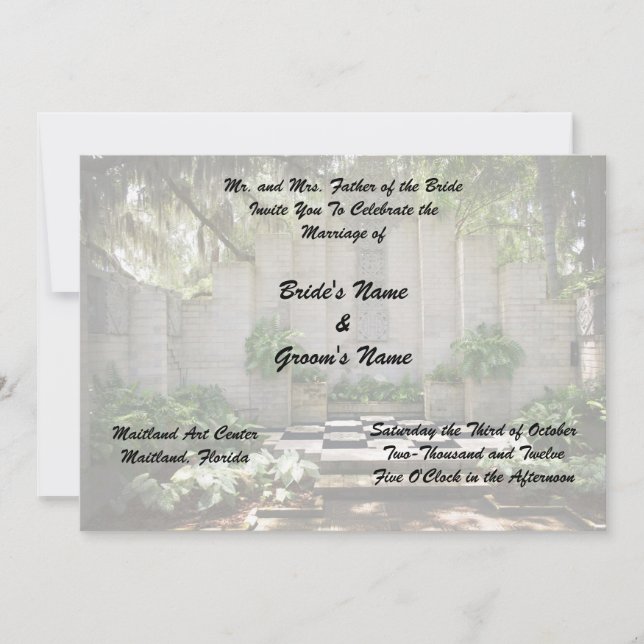 Hochzeitseinladungen Einladung (Vorderseite)