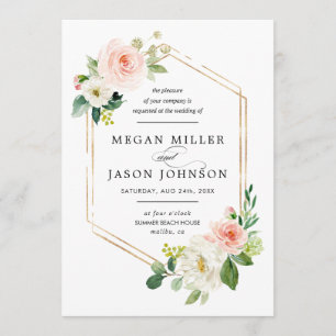 Hochzeitseinladungen, floral, elegant, klassisch einladung
